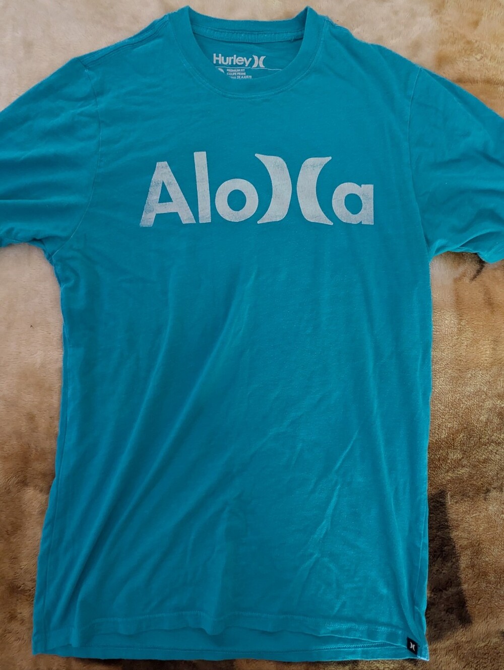 Hurley Teal Graphic Aloha Tee
